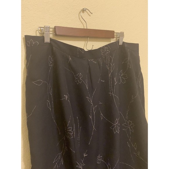 JOSEPHINE CHAUS Collection Size 16 Gray/Tan Layered Long Maxi Skirt & Blouse - Picture 6 of 7